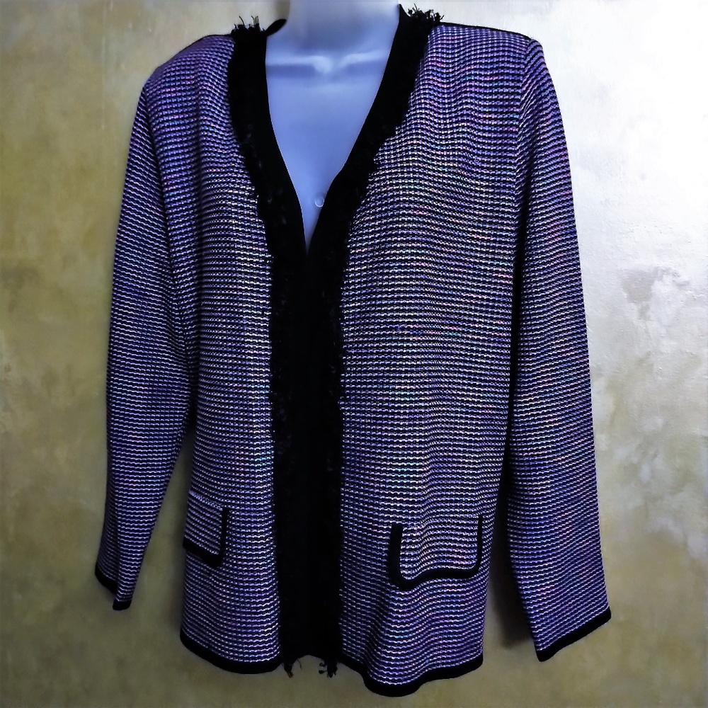 Beautiful Multi-Colored Weave Jacket Like new L